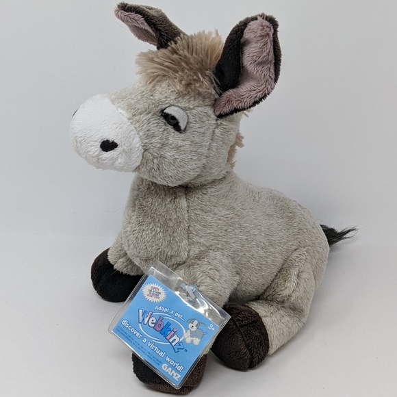 GANZ Toys kinz Donkey Plush With Code Stuffed Animal Poshmark